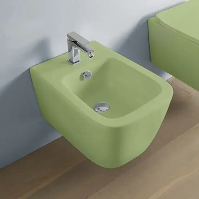 Artceram A16 Биде подвесное 36х52 см, 1 отв., цвет: salvia