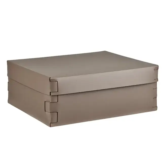 Colombo Adj Коробка Snob 36x30хH13.5см., настольная, цвет: капучино/шоколад