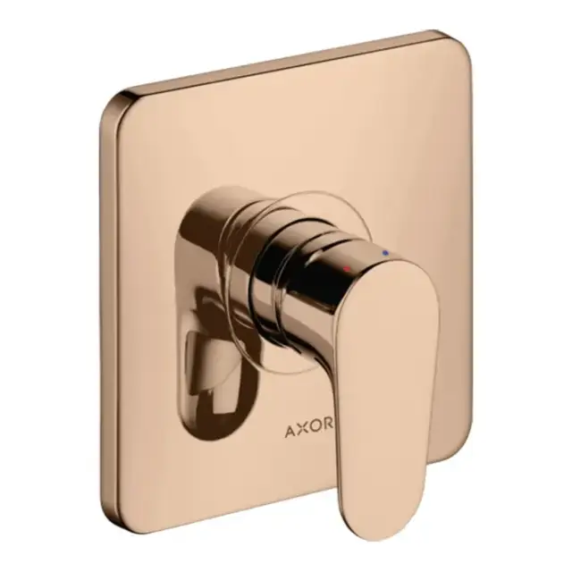 Axor Citterio M Смеситель для душа, встраиваемый, цвет: цвет: полированное красное золото