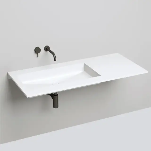 Salini Marea Раковина врезная снизу 75х40х12.9cм, без отв., без перелива, S-Stone, цвет: белый матовый