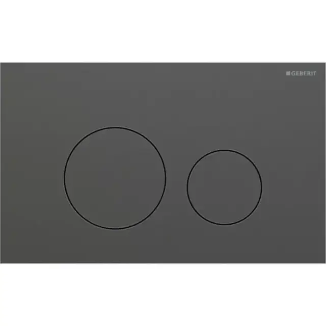 Geberit Sigma40 Клавиша для двойного смыва, круглая: Хромированный черный