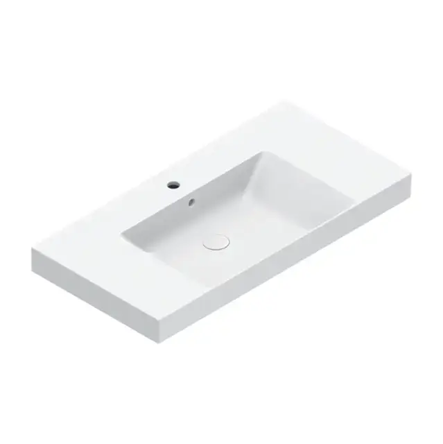 Catalano Zero Раковина 100x50см чаша в центре, с 1 отв., цвет: белый глянцевый