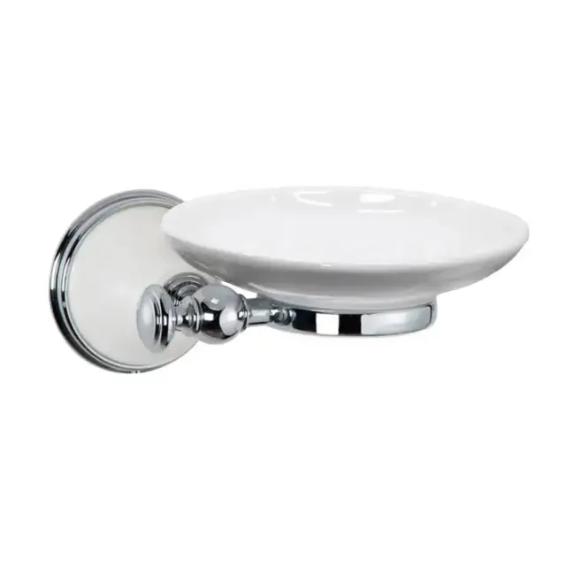 TW Harmony 106, подвесная мыльница, керамическая белая, цвет: белый/хром