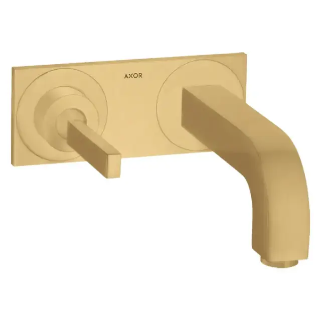 Axor Citterio Смеситель для раковины 160, встраиваемый, излив: 16см., цвет: шлифованное золото