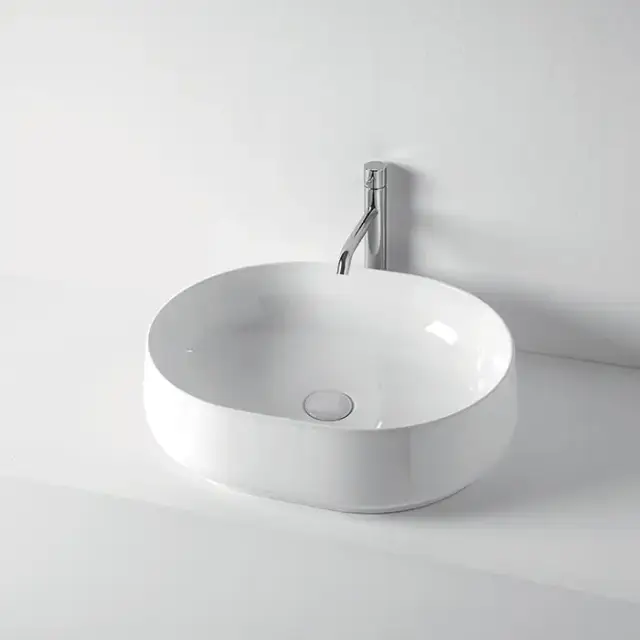 Kerasan F10 Раковина 56х44см, накладная, без отв., цвет: белый