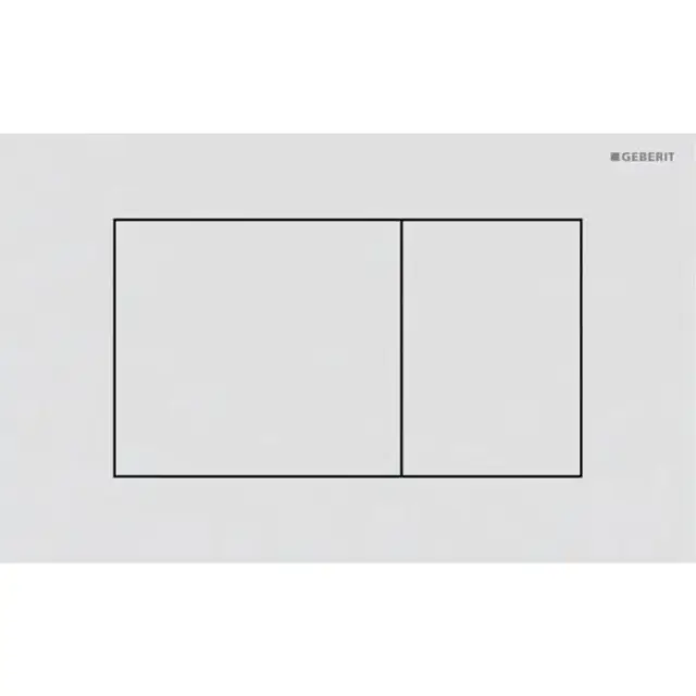Geberit Sigma40 Клавиша для двойного смыва, квадратная: Белый матовый