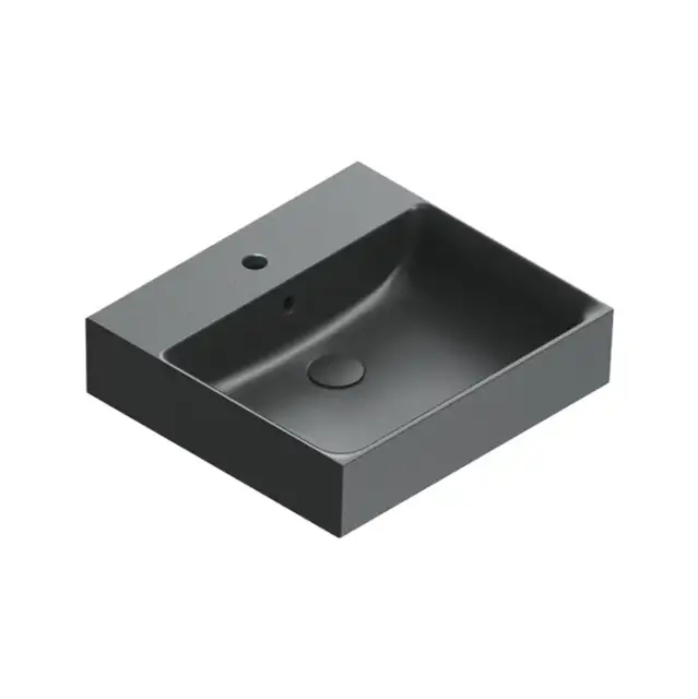 Catalano Premium Раковина 50x47см, с 1 отв., цвет: черный матовый