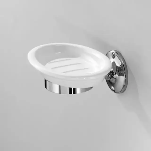 Devon&Devon Cavendish Мыльница подвесная, цвет: хром/белый