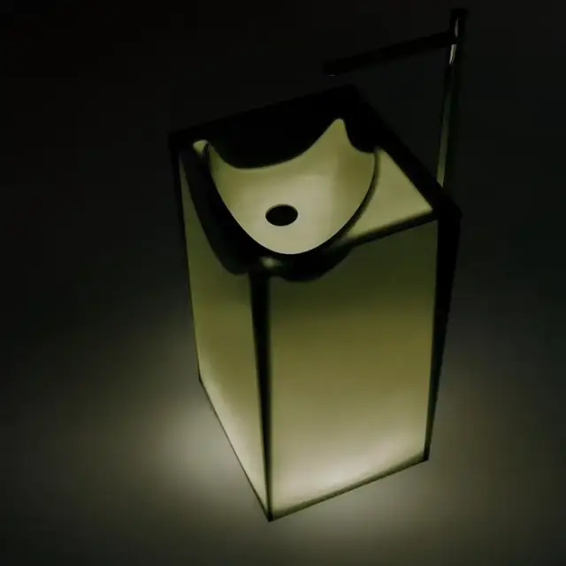 Antonio Lupi Astro Раковина 50х45х85 см, без отв., напольная, слив в пол, с дон. клапан, сифоном и трубой слива, Cristalmood, цвет: Oleo