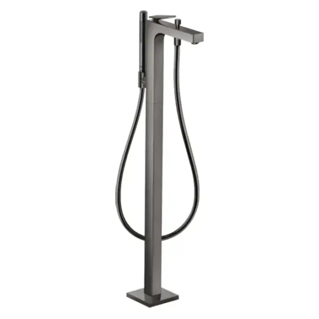 Axor Citterio Смеситель для ванны,напольный, с ручным душем, цвет: полированный черный хром