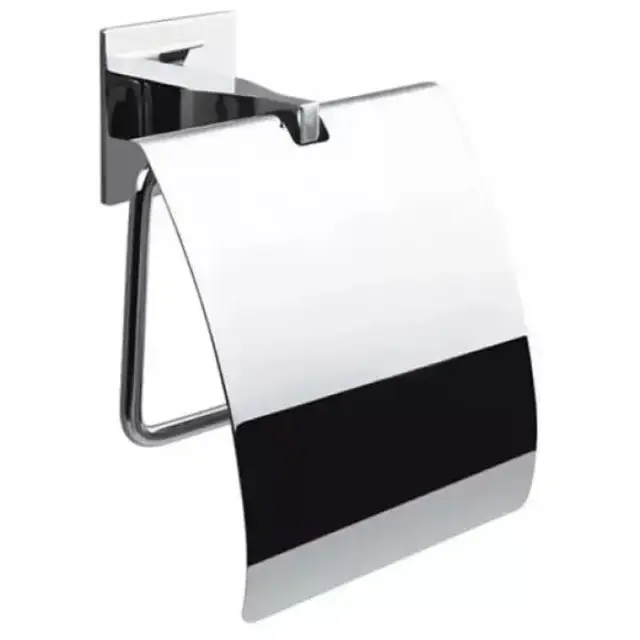 Colombo Forever Держатель туалетной бумаги, с крышкой, цвет: хром