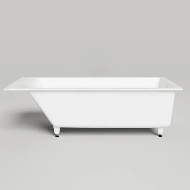 Salini Cascata Встраиваемая ванна 170x70x55.2см., ножки, мат-л: S-Stone, цвет: белый матовый