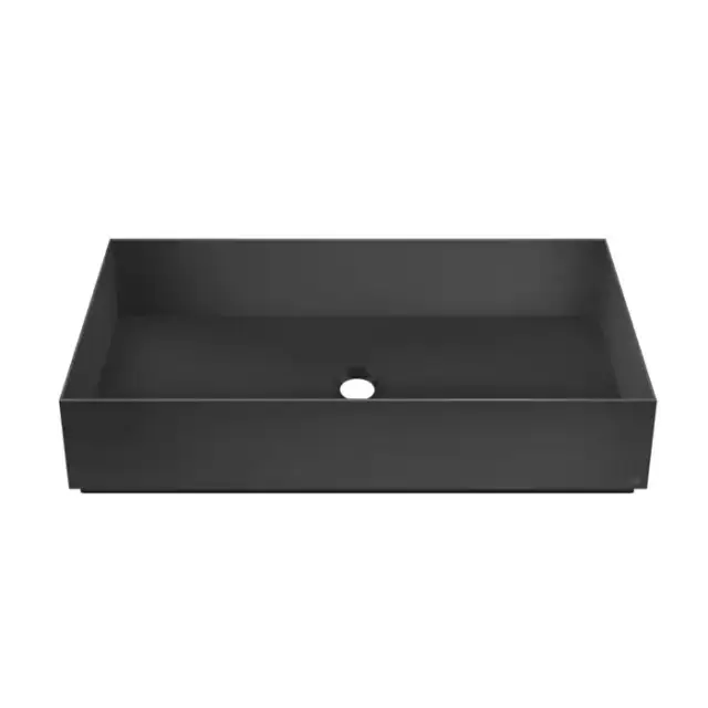 GESSI 316 Раковина 60x35 см., для установки на столешницу, без перелива, нержавеющая сталь, цвет: Black XL