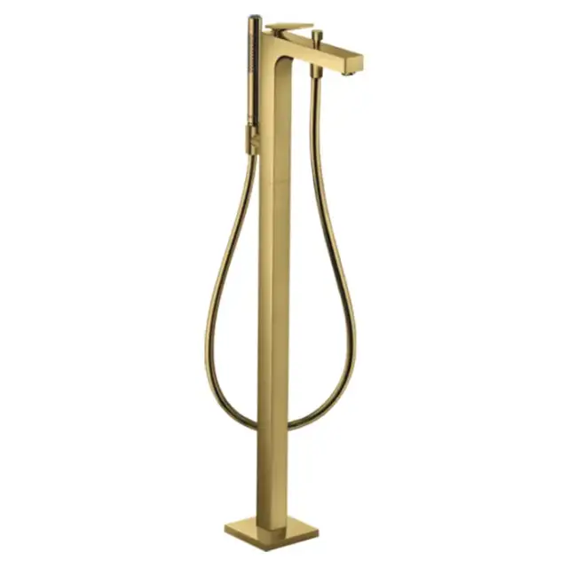 Axor Citterio Смеситель для ванны,напольный, с ручным душем, цвет: полированное золото