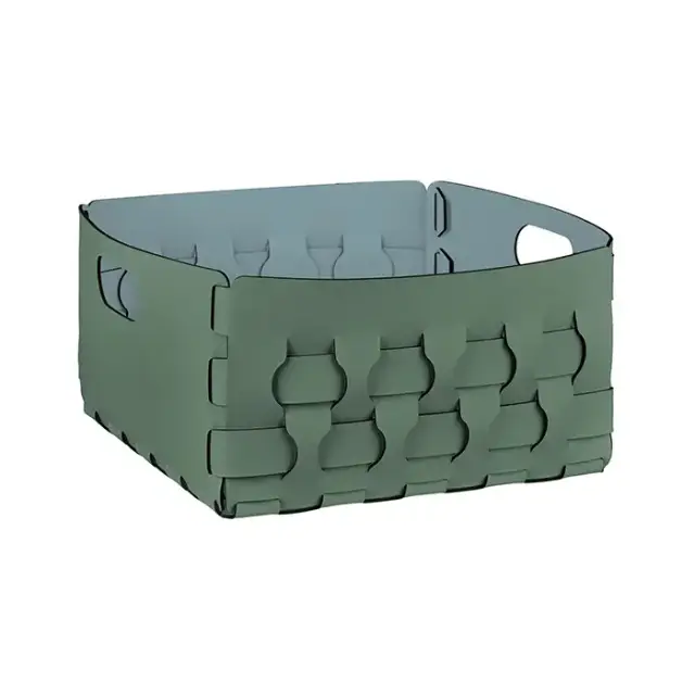 ADJ Корзинка Dubai, 35x35xH20 см., цвет: эвкалипт/небесный