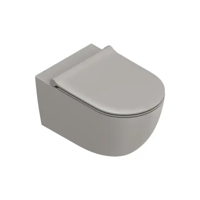 Catalano Sfera Унитаз подвесной 55x35см, безободковый, смыв Tornado, покрытие Twinglaze+, цвет: Tortora Satinato