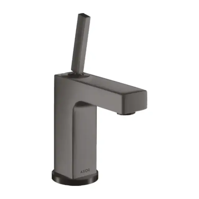 Axor Citterio Смеситель для раковины 110, на 1 отв., излив: 10.4cм., с донным клапаном, цвет: шлифованный черный хром