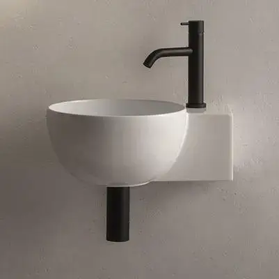 Globo T-Edge Раковина 40х32 см, без отв., подвесная/на столешницу, цвет: белый