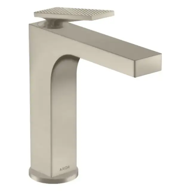 Axor Citterio Смеситель для раковины 160, на 1 отв., излив h: 16см, с текстурой, цвет: шлифованный никель