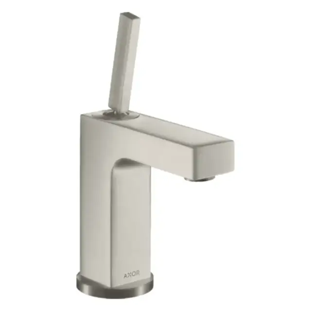 Axor Citterio Смеситель для раковины 110, на 1 отв., излив 10.4см., без донного клапана, цвет: сталь