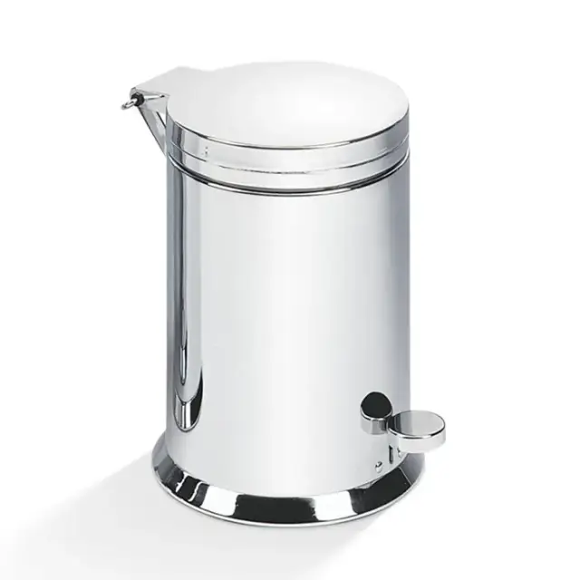 Decor Walther TE 38 SC Ведро 21xh29см, с педалью и крышкой, softclose, напольное, цвет: хром