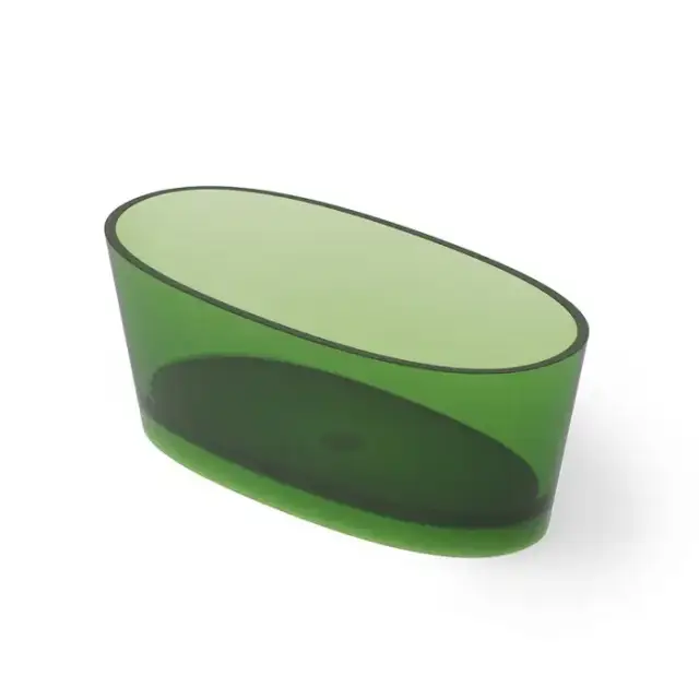 Dea Design Nature Ванна 160х75х60см., отдельностоящая, Glasstech, прозрачная смола, цвет: Emerald R3
