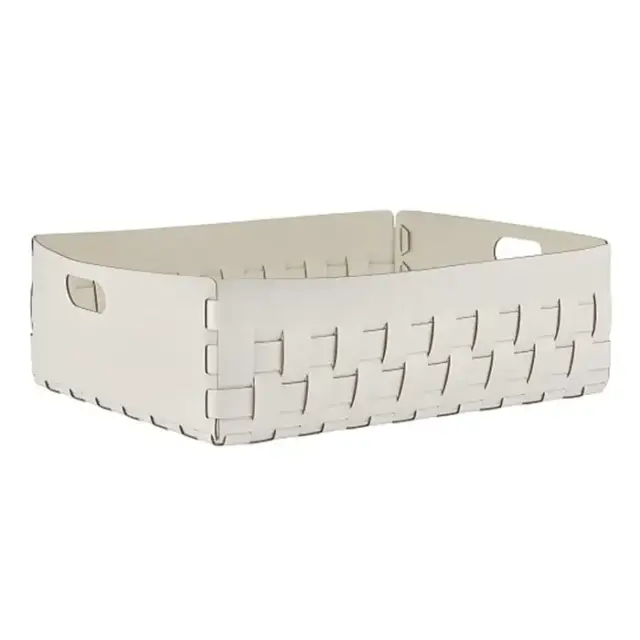 Colombo Adj Корзинка Dubai, 60x50H20 см, цвет: белый/панна котта