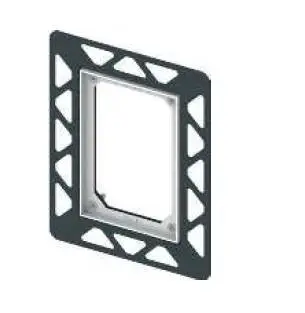 TECEfilo Монтажная рама на уровне стены. цвет: черный