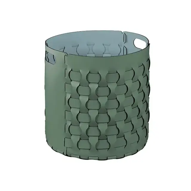 ADJ Круглая корзина Dubai, D40xH40 см., цвет: эвкалипт/небесный