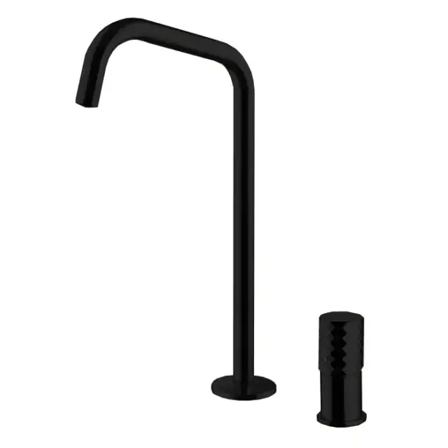 Fima Carlo Frattini Spillo Tech Смеситель для раковины, на 2 отв., с донным клапаном, цвет: черный матовый