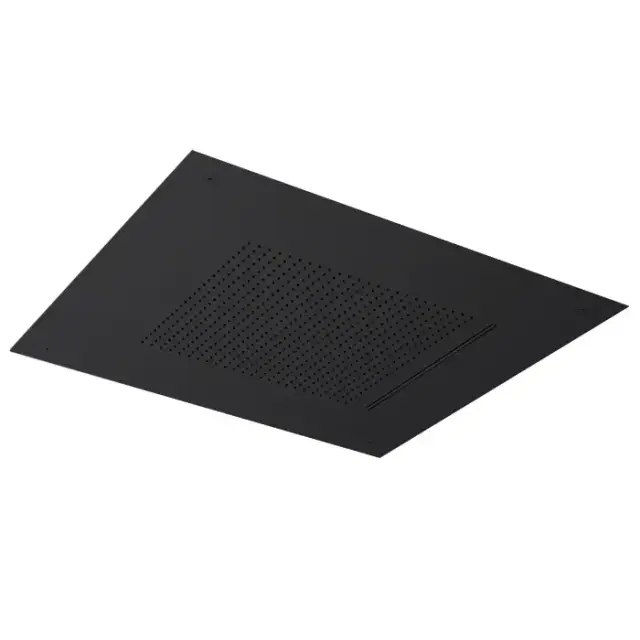 Almar Velvet Rain Верхний душ, встраиваемый, 49,8х49,8см., 2 типа струи, цвет: черный матовый