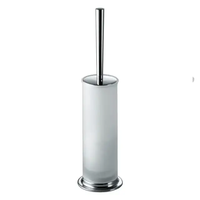 Colombo Link Туалетный ерш, напольный, цвет: хром/матовое стекло