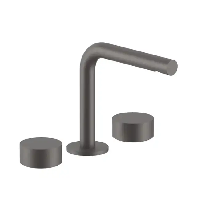 Fantini AF/21 Смеситель для раковины, 3 отв., излив: 15.5 см, цвет: Matt Gun Metal PVD