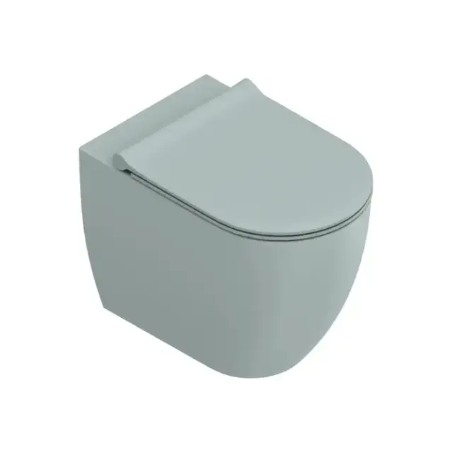 Catalano Sfera Унитаз напольный 54x35см, безободковый, смыв Tornado, покрытие Twinglaze+, цвет: Aqua Satinato