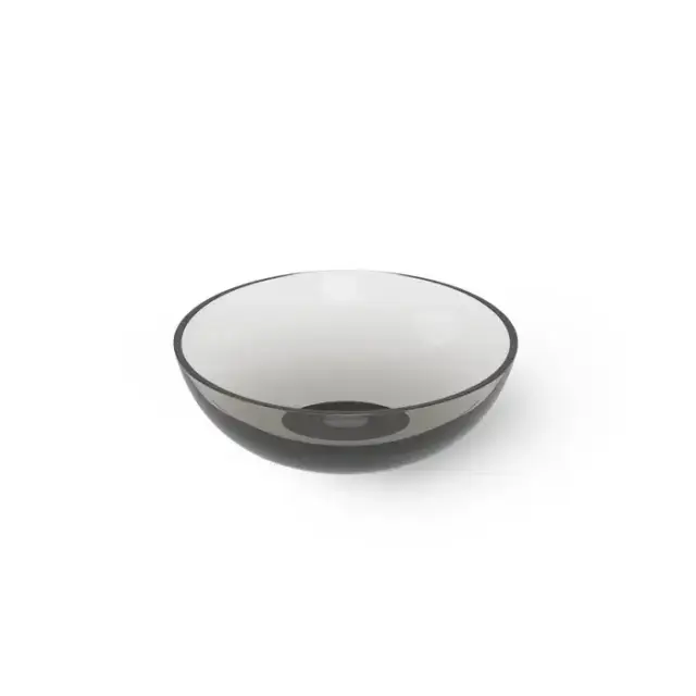Dea Design Washbasins Раковина 40х40х14см., накладная, без отв., Glasstech, прозрачная смола, цвет: Smoky Black R4