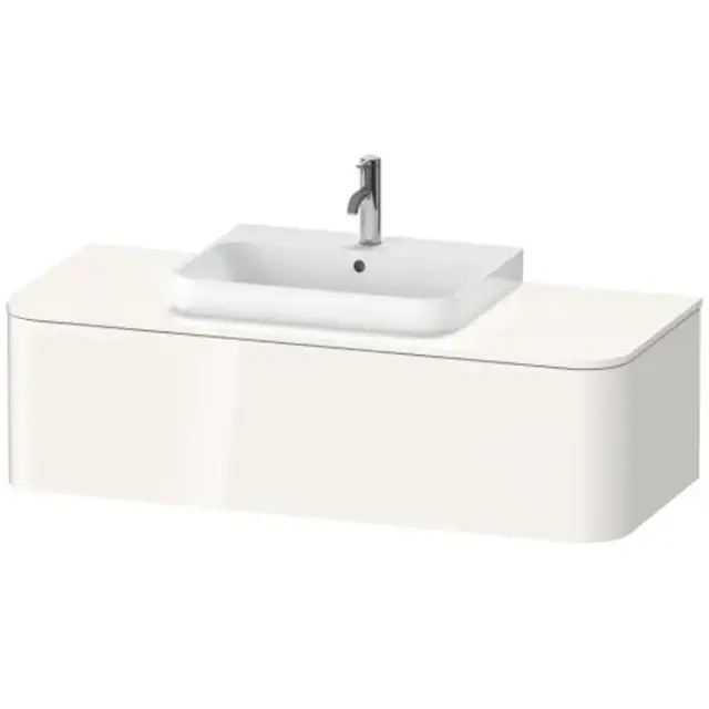 Duravit Happy D.2 Plus Тумба подвесная 130x48х35.4см, с раковиной и 1 ящиком, цвет: белый глянцевый