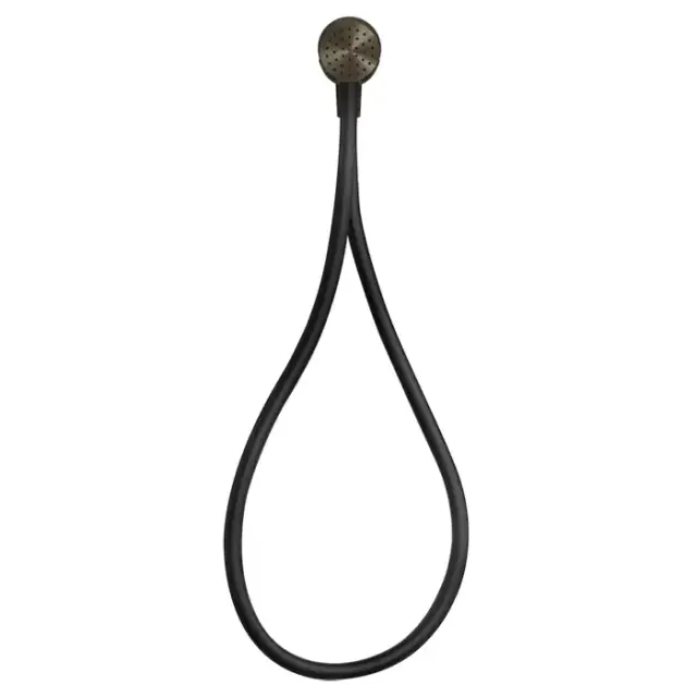 Gessi Hi-Fi Душевой магнитные комплект, состоящий из вывода воды, держателя, Darkflex шланга 1,50 м и лейки, цвет: Antique Brass