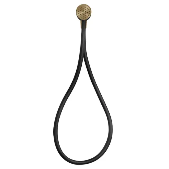 Gessi Hi-Fi Душевой магнитные комплект, состоящий из вывода воды, держателя, Darkflex шланга 1,50 м и лейки, цвет: Warm bronze brushed PVD