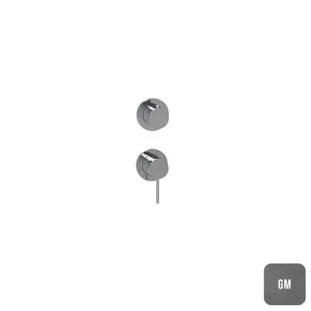 Almar Modular Round Смеситель для душа, встраиваемый, на 2 потребителя, цвет: Gun Metal Brushed PVD