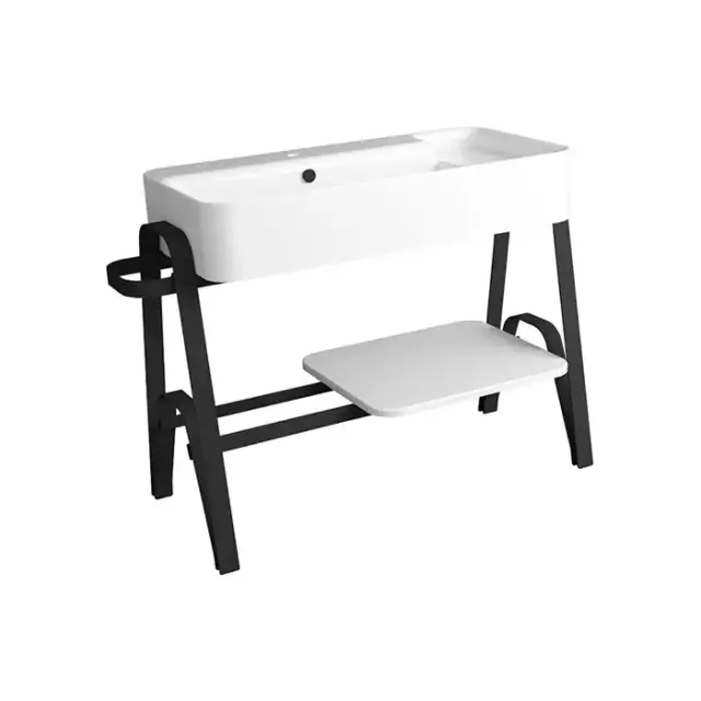 Simas Hop Раковина чаша подвесная 100x50xh18 см, без отв. для смесителя, цвет: белый