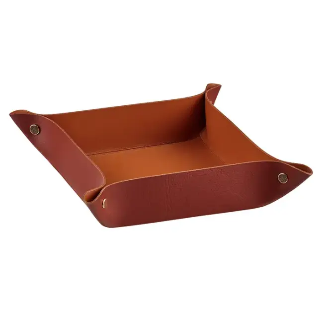 Colombo Adj Мелочница, 20x14H5 см, цвет: бордо/коньяк