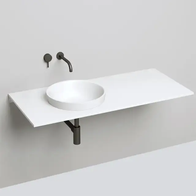 Salini Marea Раковина накладная 41.5х41.5х16см, без отв., без перелива, S-Stone, цвет: белый матовый