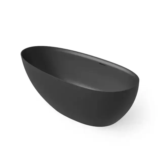 Dea Design Edge Ванна 140x76x56см., отдельностоящая, Solid Surface, цвет: Black №16