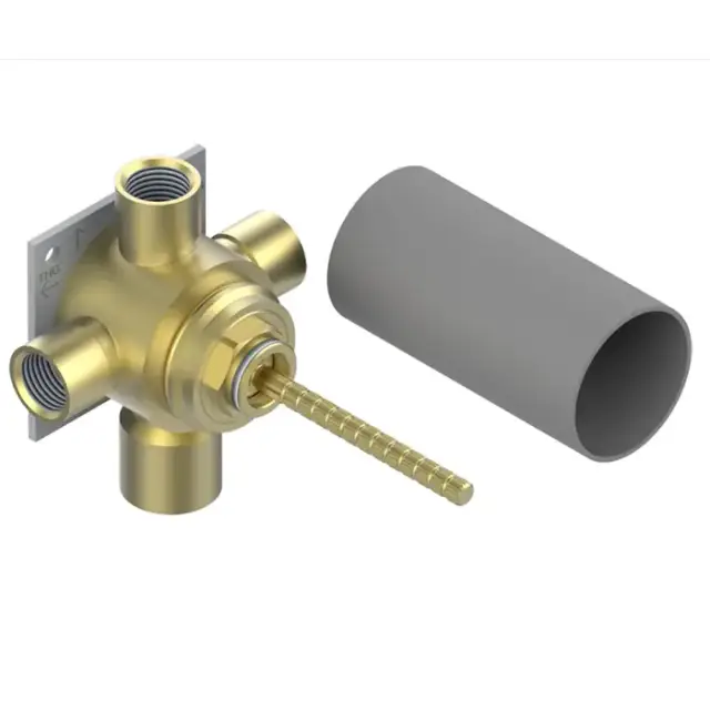 THG Wall mounted 4-way diverter with ceramic cartridge for concealed installation- 1 inlet 3/4