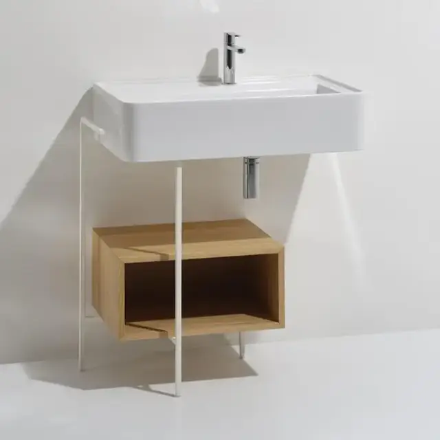 Simas Ratio Раковина чаша подвесная 75x46xh18 см, с 1 отв. для смесителя, без перелива, цвет: белый