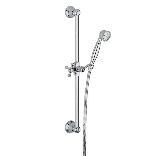 Carlo Frattini Wellness Душевой гарнитур,  в комплекте: стойка, шланг 1500 мм, ручной душ, держатель ручного душа, цвет: хром