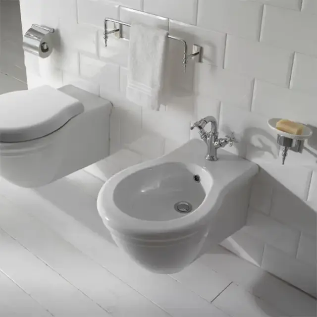 Globo Paestum Биде подвесное 57х38см с 1 отв. под смеситель, с комплектом креплений, цвет: белый