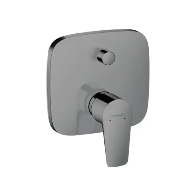 Hansgrohe Talis E Встраиваемый смеситель для ванны, внешняя часть, цвет: шлифованный черный хром