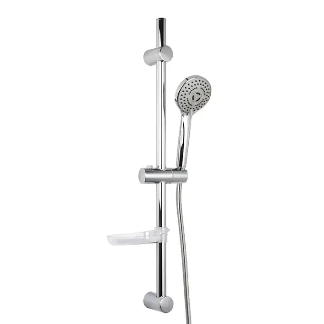 Carlo Frattini Sliding rail Душевой гарнитур 70см, регулируемая высота, шланг 150см, ручной душ 3 режима, мыльница, цвет: хром