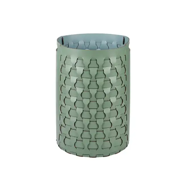 Colombo Adj Круглая корзина Dubai D40хH57см., напольная, цвет: эвкалипт/небесный